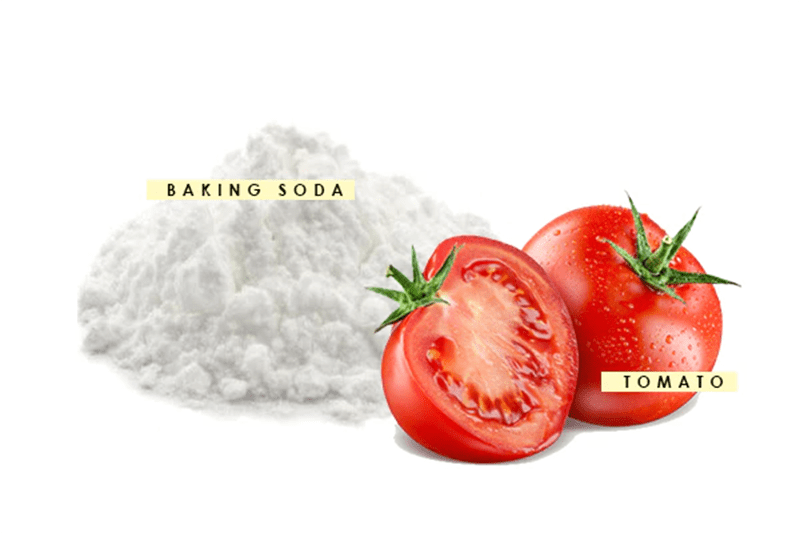 Tẩy trắng răng bằng cà chua kết hợp baking soda